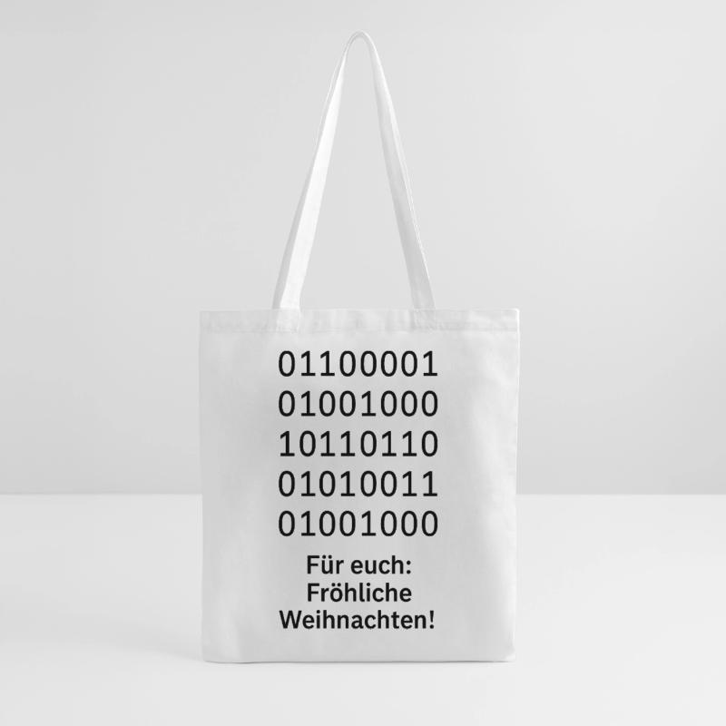 Binary Code Christmas Magic Tote Bag