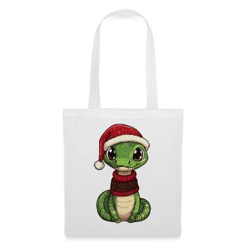 Noël de Noël Cobra Serpent - Sac en tissu - blanc - Devant