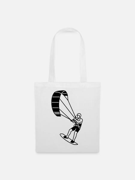 Kite Surfer - Stoffbeutel - Weiß