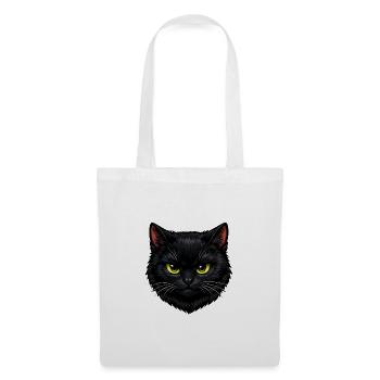 Chat noir Je suis noir et alors - Sac en tissu - blanc - Devant