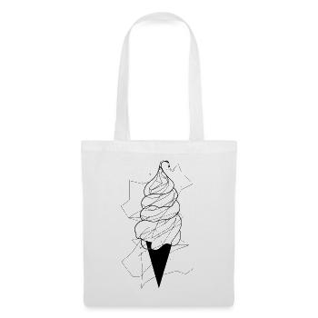 Eiscreme Line Art - Tote Bag - white - Front