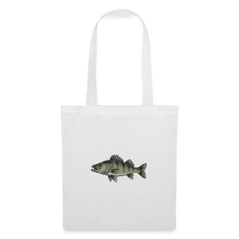 Pêche aux carnassiers du sandre - Sac en tissu - blanc - Devant