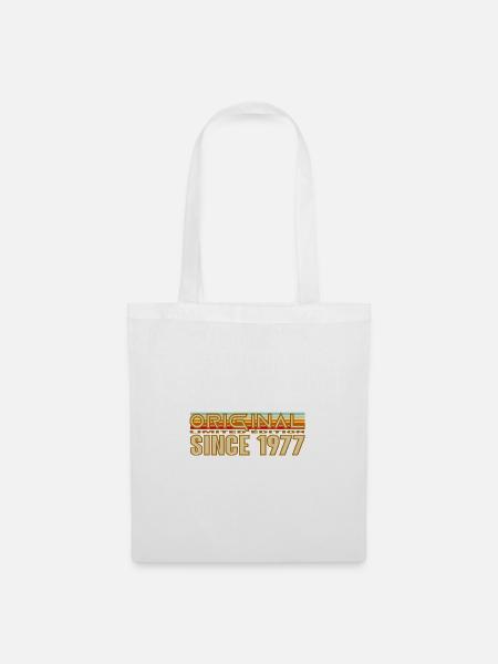 Originales Retro-Logo von 1977 - Stoffbeutel - Weiß