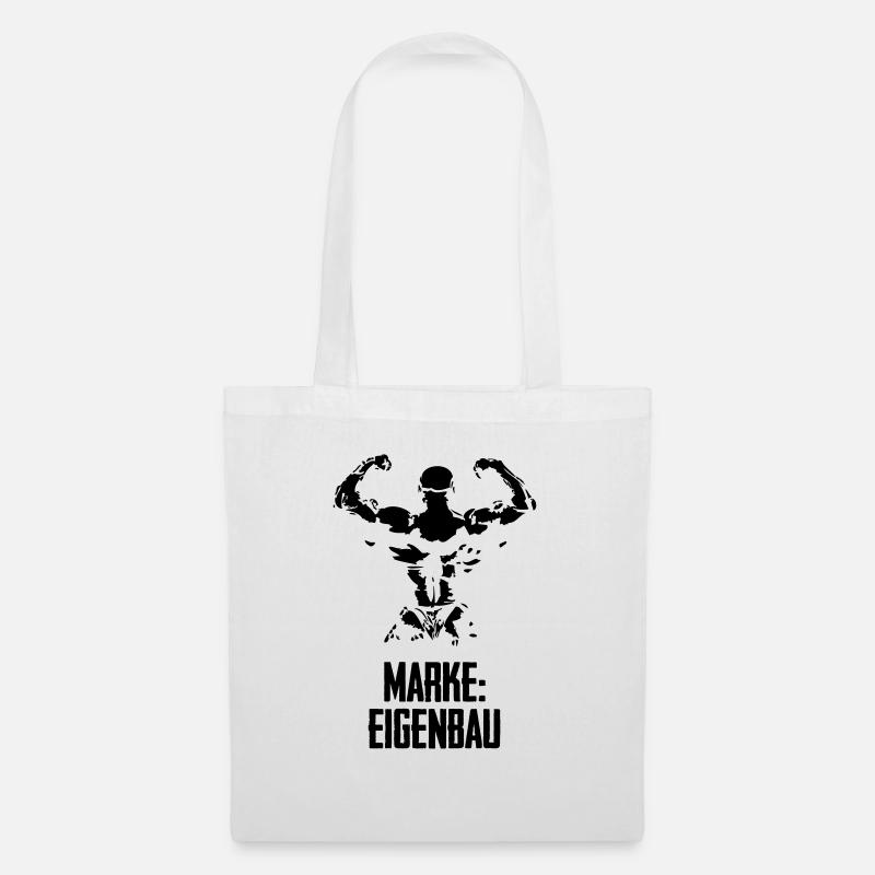 bodybuilding man - Stoffbeutel - Weiß