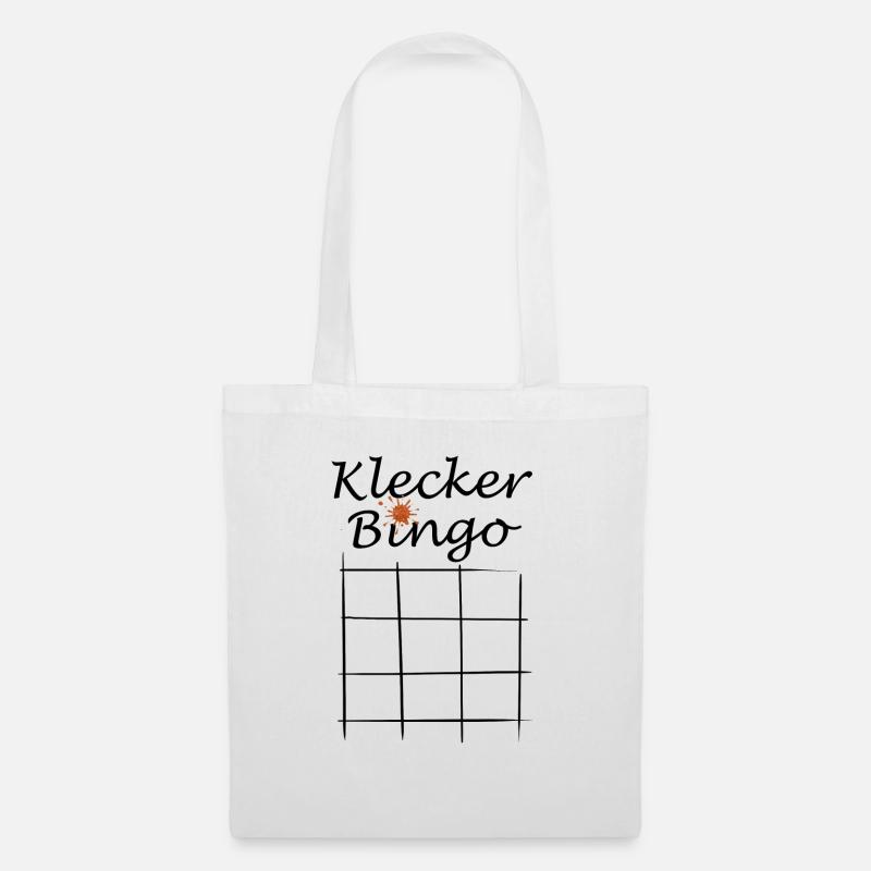 Klecker Bingo - Stoffbeutel - Weiß
