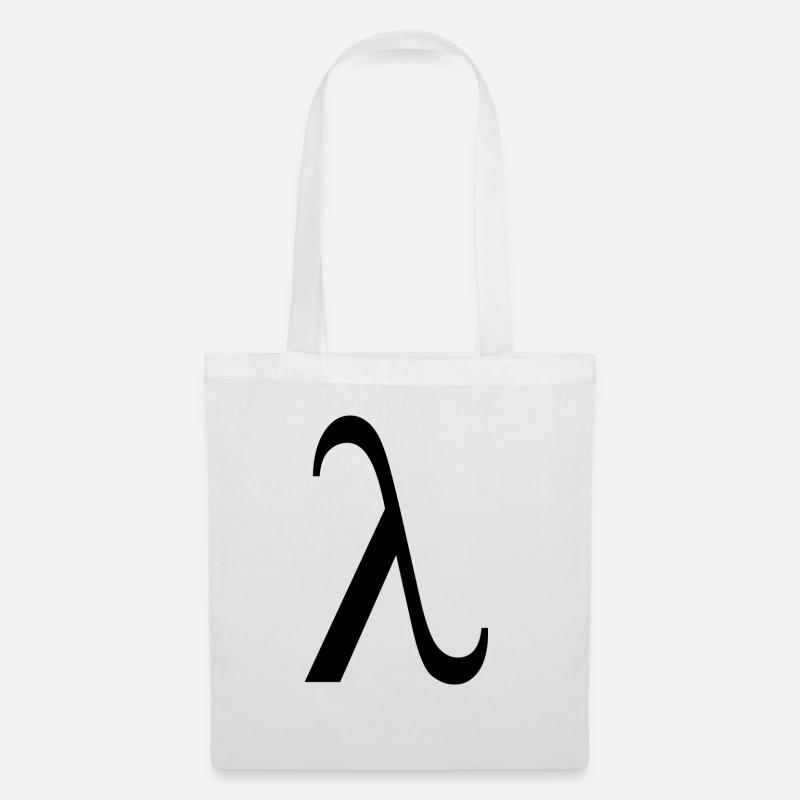 Lambda - Stoffbeutel - Weiß