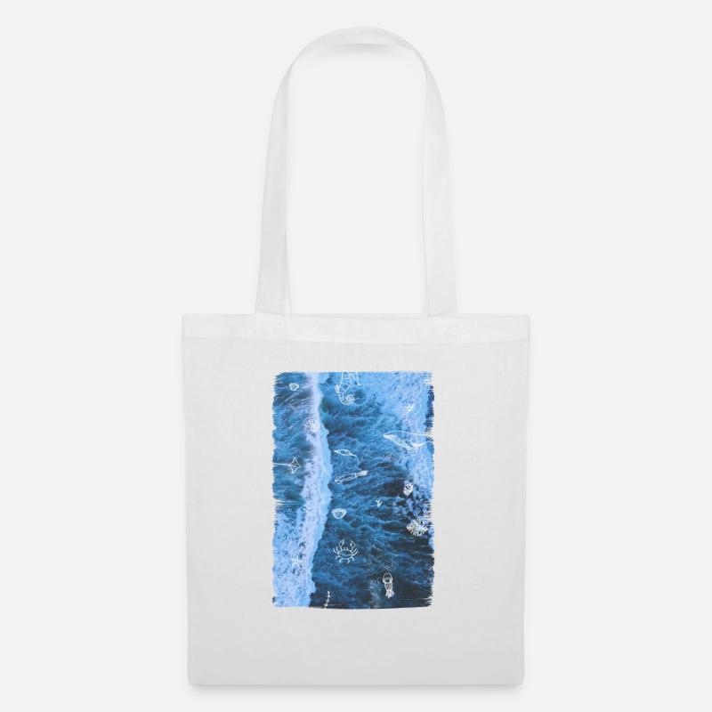 OCEAN - ANIMALS - Stoffbeutel - Weiß