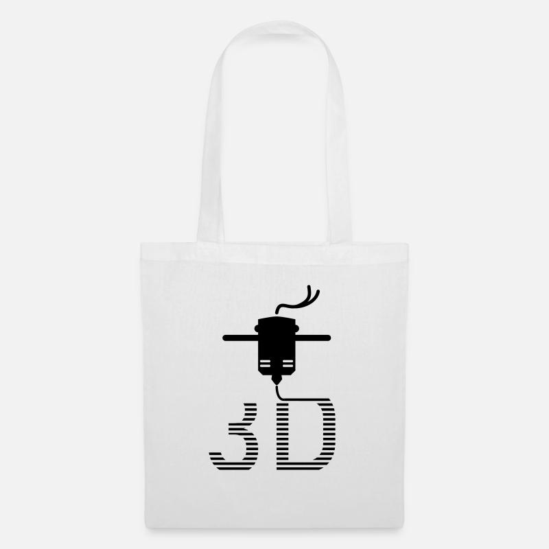 3d printer 3d - Stoffbeutel - Weiß
