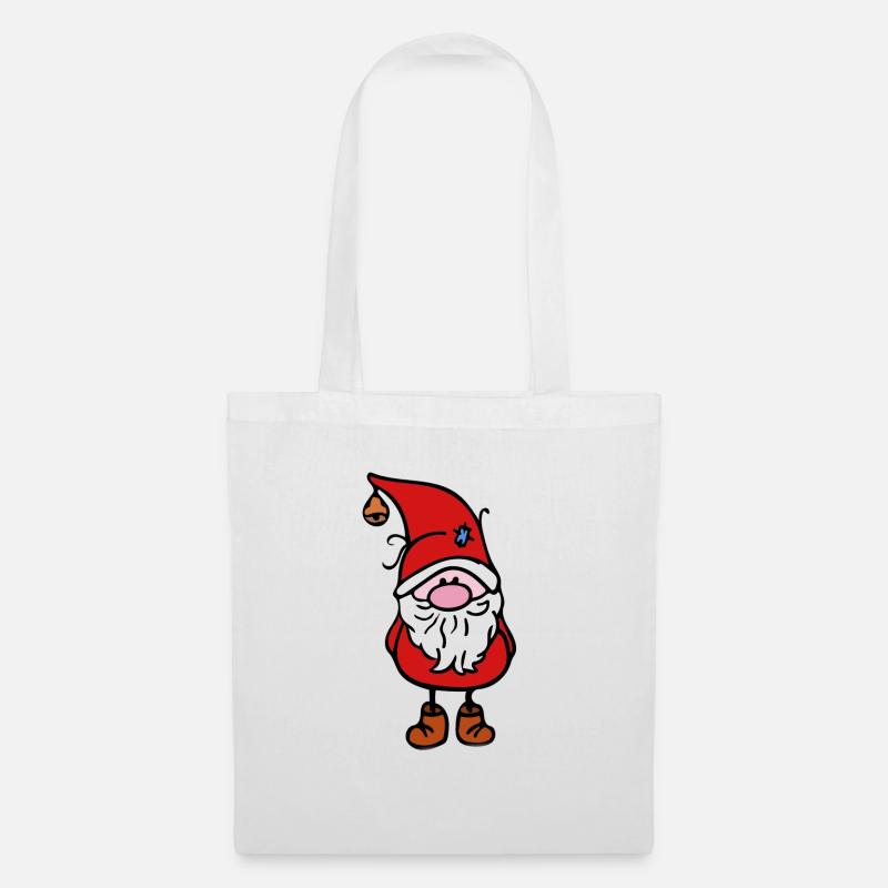 Weihnachtself - Stoffbeutel - Weiß