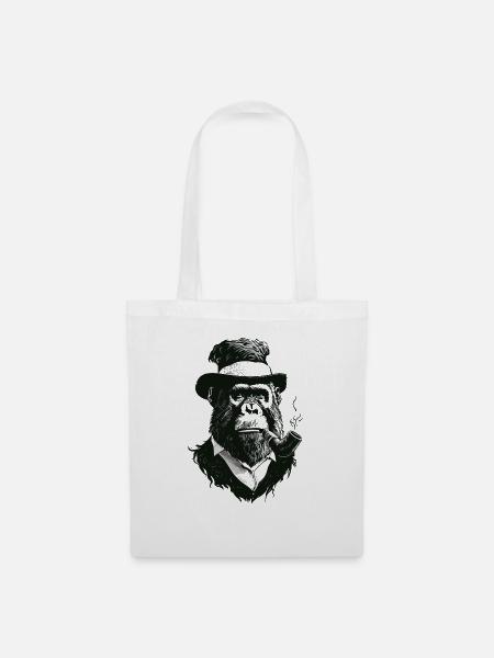 Lincoln Ape - Stoffbeutel - Weiß