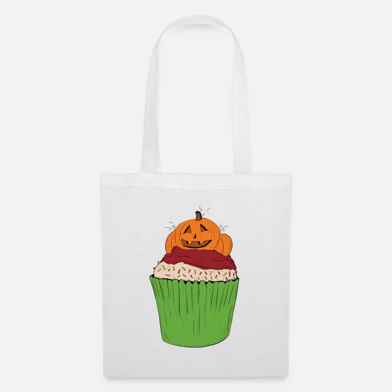 cupcake_citrouille - Stoffbeutel - Weiß