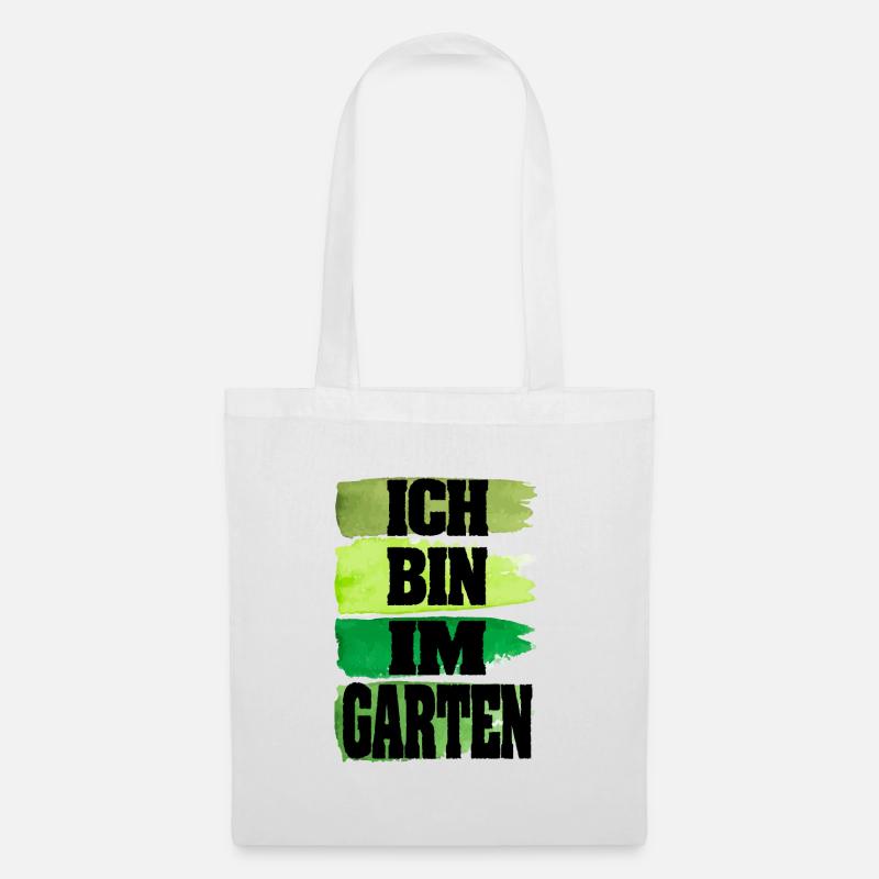 ich bin im garten - Stoffbeutel - Weiß