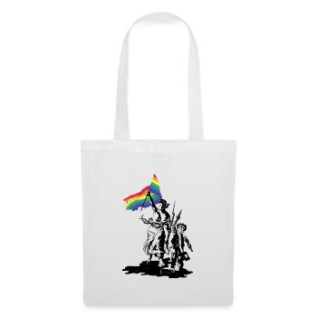 La liberté guidant les LGBT - Sac en tissu - blanc - Devant
