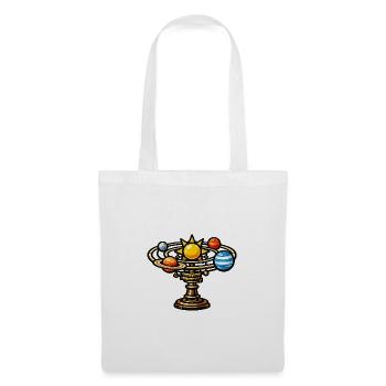 Solar orbital on bronze stem - Tote Bag - white - Front