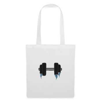 Gymnase Winter Fitness Dumbbell - Sac en tissu - blanc - Devant
