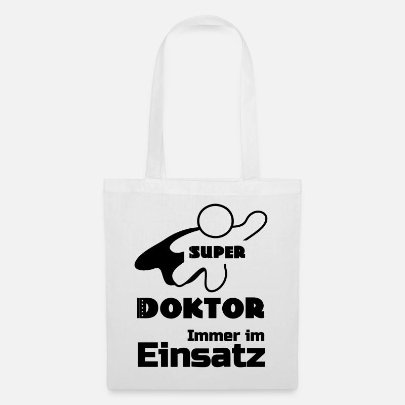Super Doktor Geschenk - Stoffbeutel - Weiß
