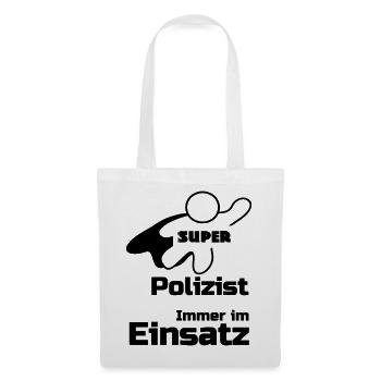 Super Polizist Geschenk - Stoffbeutel - Weiß - Vorne