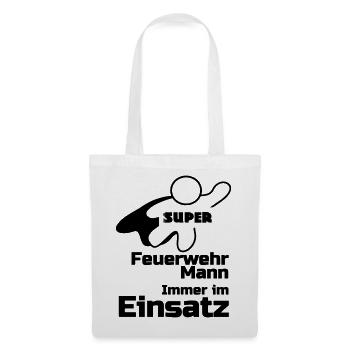 Super Feuerwehrmann Geschenk - Stoffbeutel - Weiß - Vorne