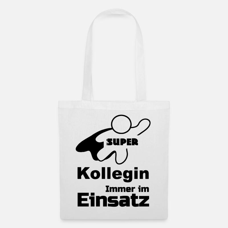 Super Kollegin Geschenk - Stoffbeutel - Weiß