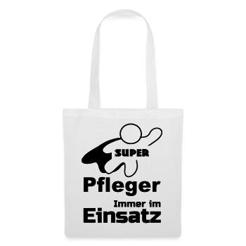 Super Pfleger Geschenk - Stoffbeutel - Weiß - Vorne