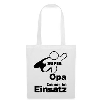 Super Opa Geschenk - Stoffbeutel - Weiß - Vorne