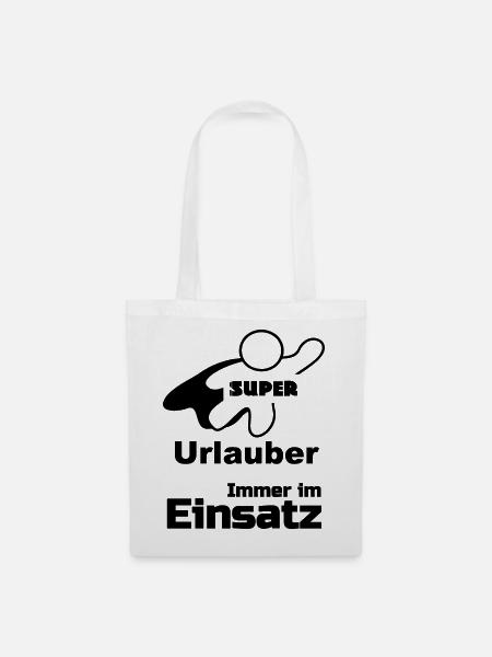 Super Urlauber Geschenk - Stoffbeutel - Weiß