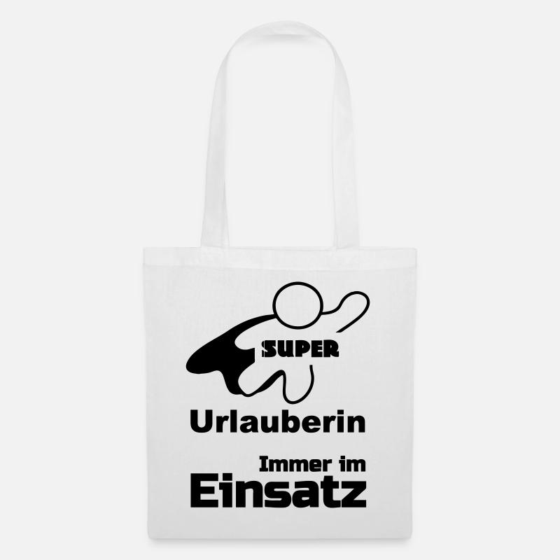 Super Urlauberin Geschenk - Stoffbeutel - Weiß