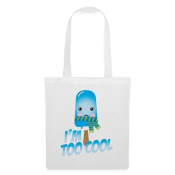 Drôle de cool sort mignon crème glacée en été - Sac en tissu - blanc - Devant