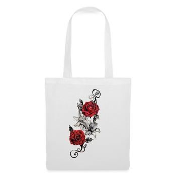 ROSEN T SHIRT - Stoffbeutel - Weiß - Vorne