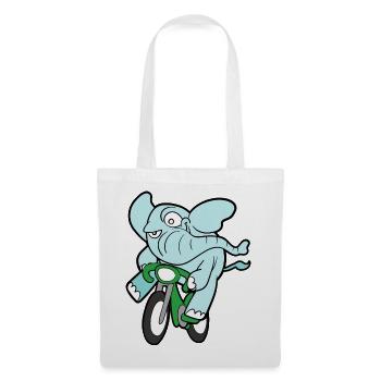 Cute Funny Cool Elephant Elephant - Tote Bag - white - Front