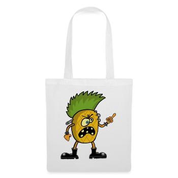 Ananas anarchiste - Sac en tissu - blanc - Devant