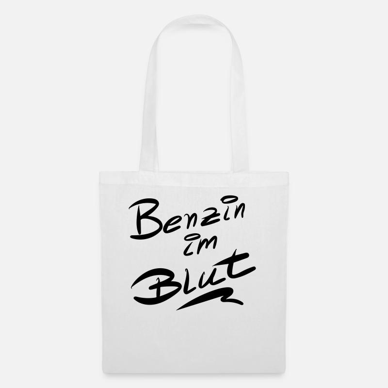 Benzin im Blut - Stoffbeutel - Weiß