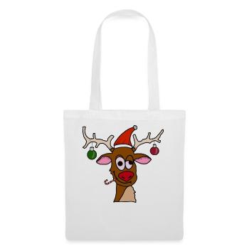 Drunk Reindeer - Stoffbeutel - Weiß - Vorne