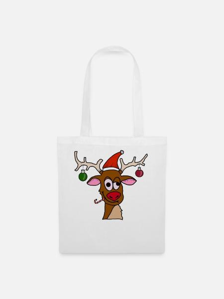 Drunk Reindeer - Stoffbeutel - Weiß