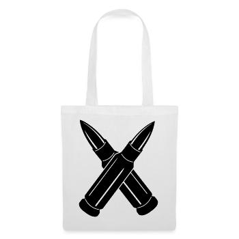 Two bullets crossed - Tote Bag - white - Front