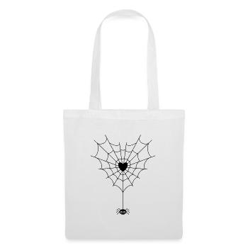 Spider in spider web - Tote Bag - white - Front