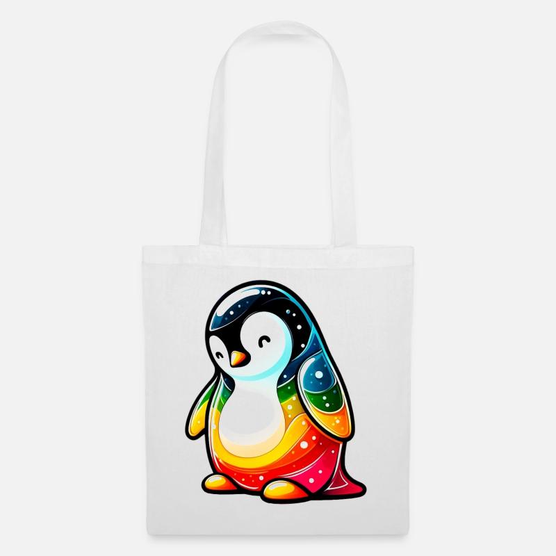 Pinguin - Stoffbeutel - Weiß