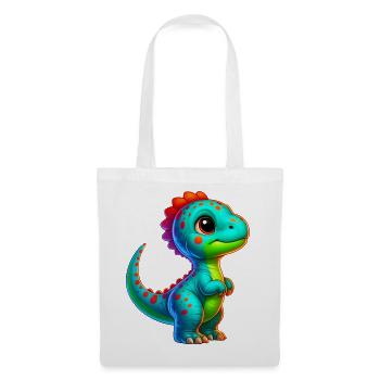 Dinosaurier - Stoffbeutel - Weiß - Vorne