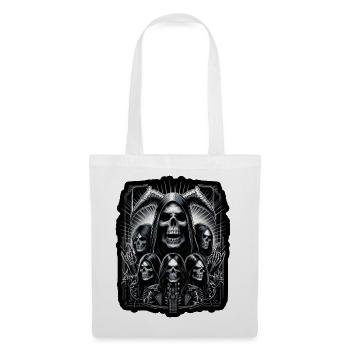 Squelettes métalliques - Sac en tissu - blanc - Devant