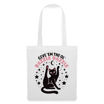 Funny cat: Give Them The Ol' Razzle Dazzle - Tote Bag - white - Front
