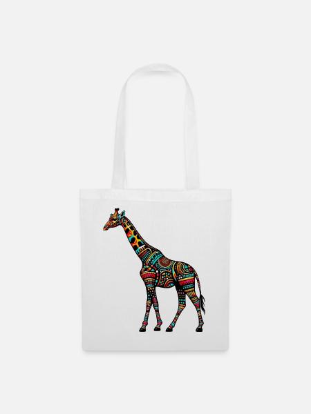 Giraffe - Stoffbeutel - Weiß