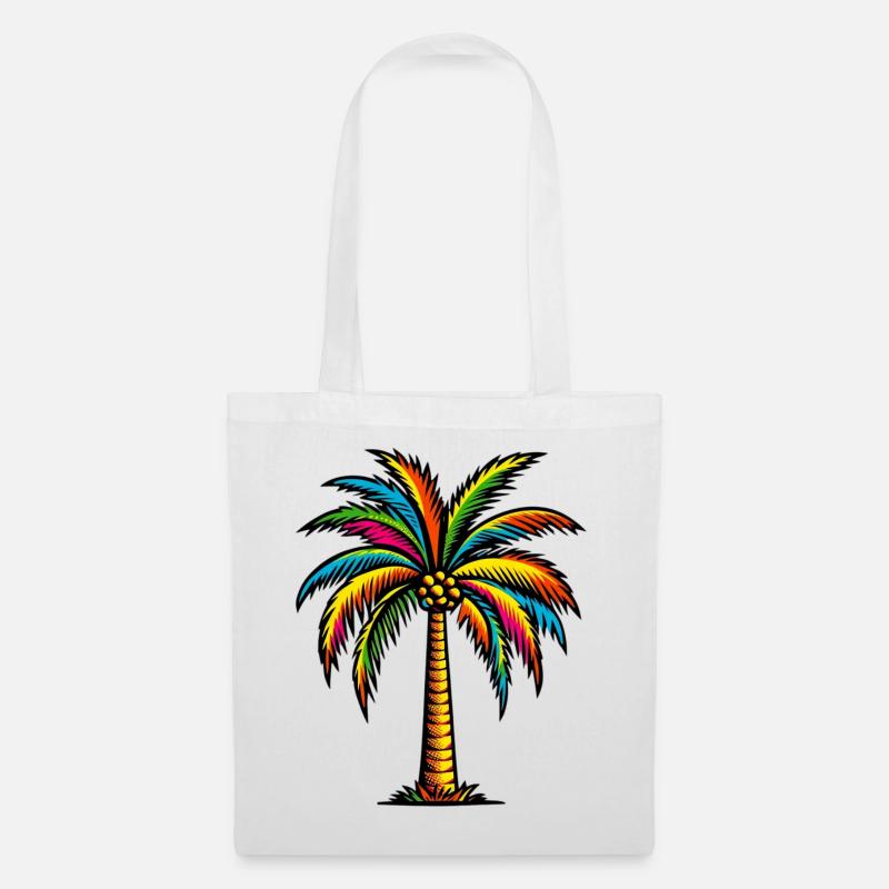 Palmier - Sac en tissu - blanc
