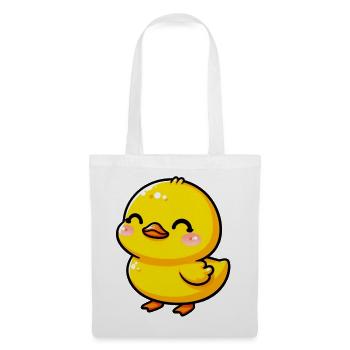 Ente Ente Ente Ente Ente - Stoffbeutel - Weiß - Vorne
