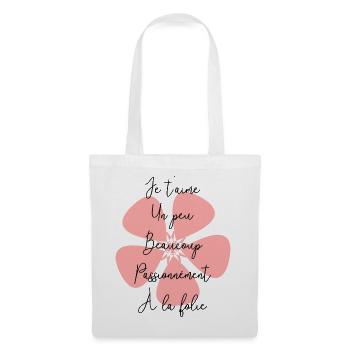 VALENTINE'S DAY. Bachelorette party. I LOVE YOU. I LOVE YOU. LOVE - Tote Bag - white - Front