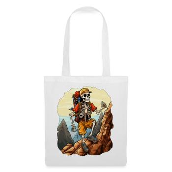 Squelettes Randonnée / Alpiniste Squelette - Sac en tissu - blanc - Devant