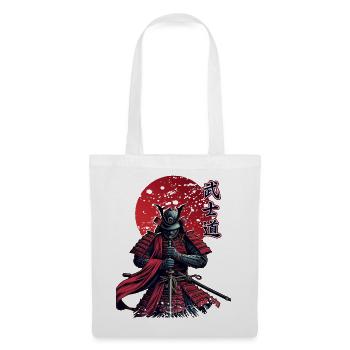 Samurai Krieger Bushido | Klassisches Rot | Begrenzt - Stoffbeutel - Weiß - Vorne
