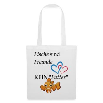 Fische sind Freunde, Kein Futter - Stoffbeutel - Weiß - Vorne