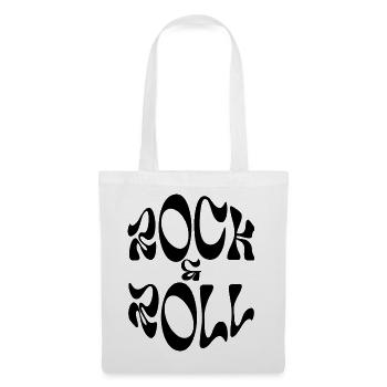 Rock'n'Roll-Musik-Logo-Design - Stoffbeutel - Weiß - Vorne