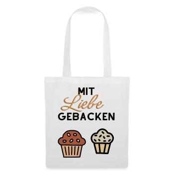 Amour pour l’illustration des cookies - Sac en tissu - blanc - Devant