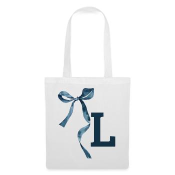 Monogramme l idée cadeau  - Sac en tissu - blanc - Devant